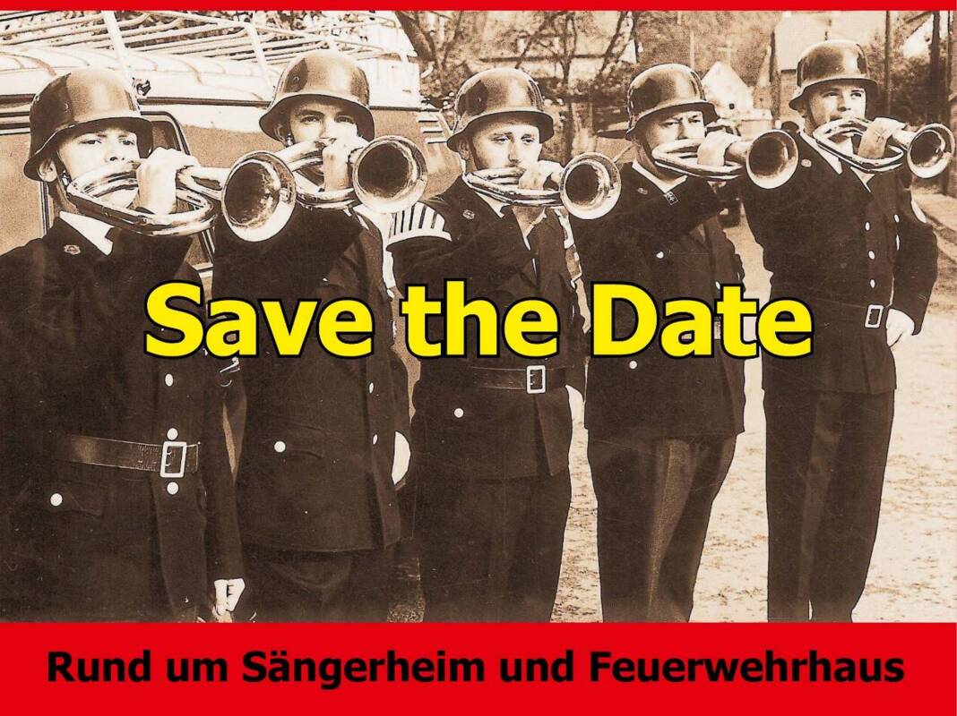 Plakat 145 Jahre Freiwillige Feuerwehr Glattbach